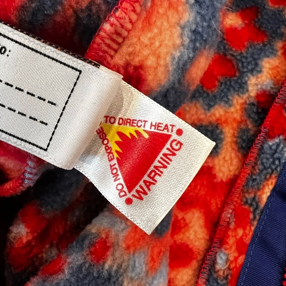 Patagonia Fleece Floral Bunting With Hood Front Zipper Closure Cozy - Picture 8 of 11